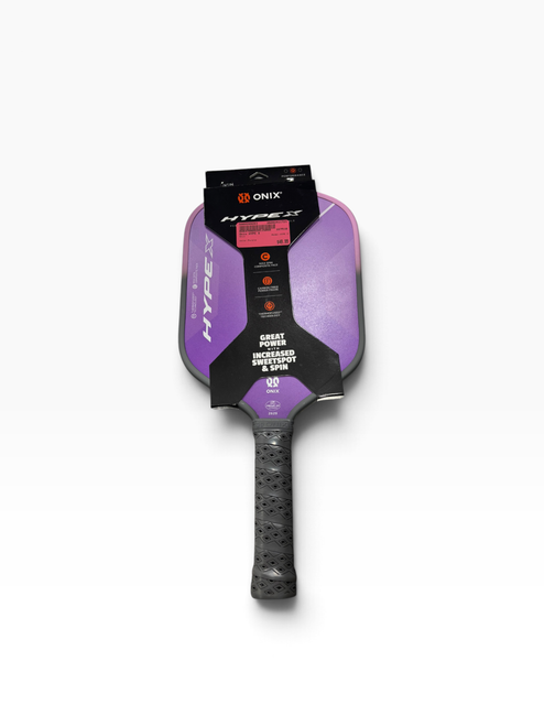 Vist Large View of Product Image Which is Used Onix HYPE X Pickleball Racquet Purple