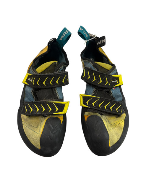 Vist Large View of Product Image Which is Used Scarpa Vapor V Climbing Shoes Men’s 11