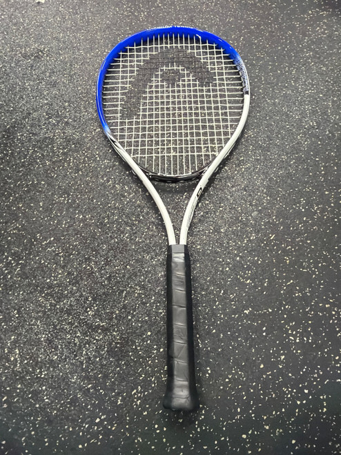 Vist Large View of Product Image Which is Used Head Racquet TI CONQUEST Adult Tennis Racquet Royal Blue 4 1/4"