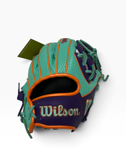 Vist Large View of Product Image Which is Used Wilson A100 BB/SB Glove RH Throw Grey 11 1/2"