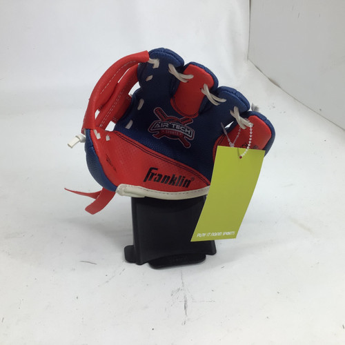 Vist Large View of Product Image Which is Used Franklin AIR TECH 8.5 IN RHT BB GLOVE BB/SB Glove RH Throw Royal Blue 9"