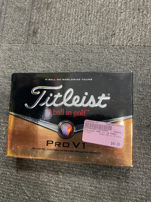Vist Large View of Product Image Which is Used Titleist PRO V1 12 PACK 12 Pack - Golf Balls