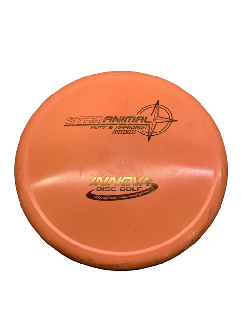 Vist Large View of Product Image Which is Used Innova STAR ANIMAL Disc Golf Putter Orange