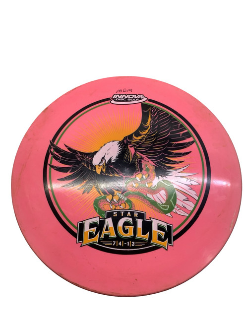 Vist Large View of Product Image Which is Used Innova STAR EAGLE Disc Golf Driver Pink