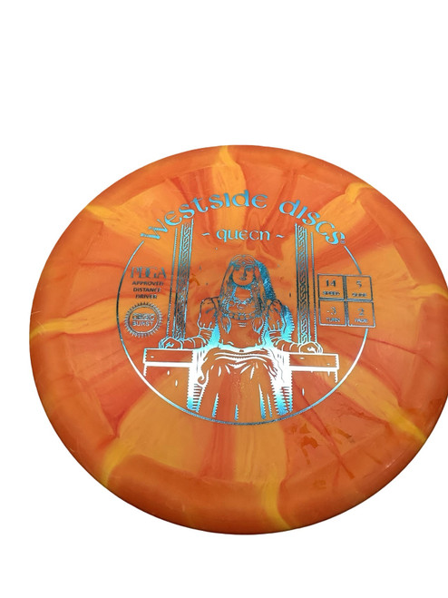 Vist Large View of Product Image Which is Used Westside QUEEN Disc Golf Driver Orange