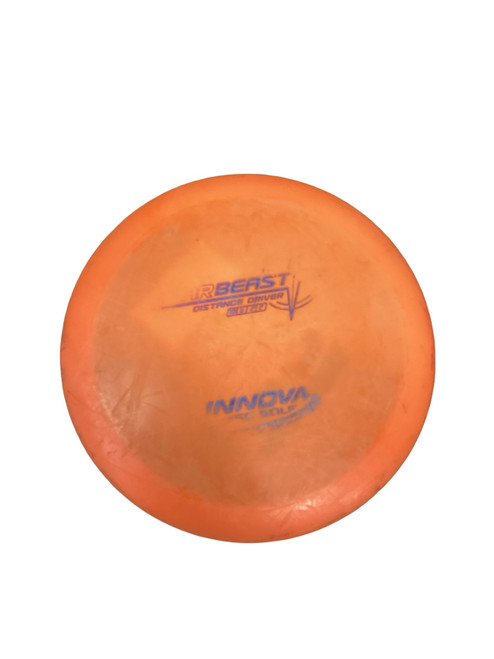 Vist Large View of Product Image Which is Used Innova STAR BEAST Disc Golf Driver Texas Orange