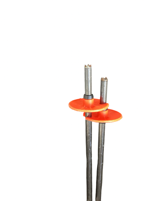Vist Large View of Product Image Which is Used Goode CARBON COMPOSITE Mens DH Ski Pole Black And Orange 115 cm / 46 in