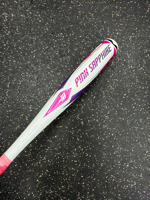 Vist Large View of Product Image Which is Used Easton PINK SAPPHIRE 2022 26/16 -10 Fastpitch Bat