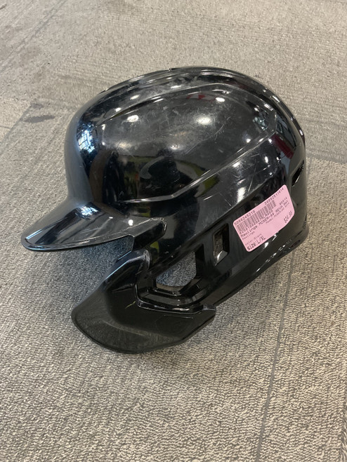 Vist Large View of Product Image Which is Used Rawlings MCSER-90 REVA Batting Helmet No Mask Black L/XL