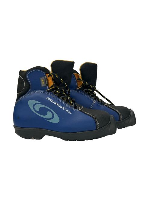 Vist Large View of Product Image Which is Used Salomon IGLOO Boys SNS XC Ski Boots Navy Blue YT-10
