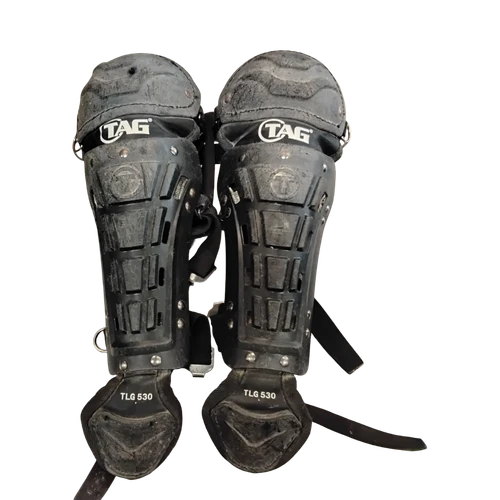 Vist Large View of Product Image Which is Used TAG TLG 530 Catchers Leg Guards Black T-Ball