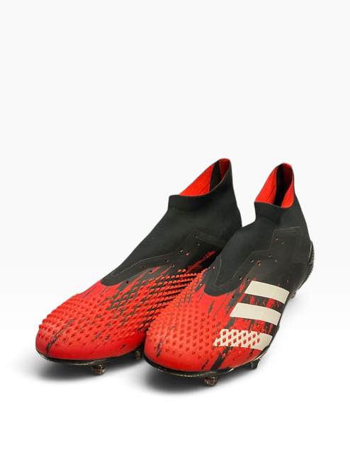 Vist Large View of Product Image Which is Used Adidas Soccer Cleats Red Senior 10.5