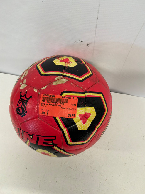 Vist Large View of Product Image Which is Used Brine EVOLUTION All Size Soccer Ball Red 4