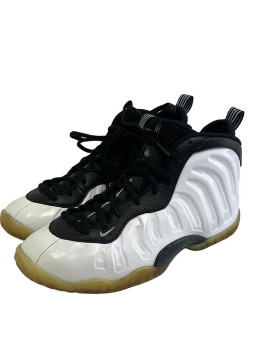 Vist Large View of Product Image Which is Used Nike Little Posite One GS 7 Youth Basketball Shoes Black And White 