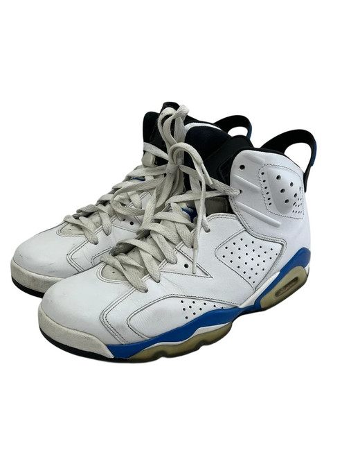 Vist Large View of Product Image Which is Used Jordan Retro 6 Sport Blue Mens 8 Basketball Shoes M White/Blue