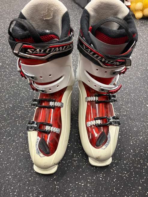 Vist Large View of Product Image Which is Used Salomon MISSION 880 Mens DH Ski Boot White 325 MP - M14.5
