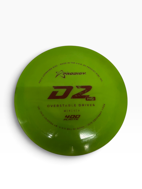 Vist Large View of Product Image Which is Used Prodigy D2 PRO Disc Golf Driver Green