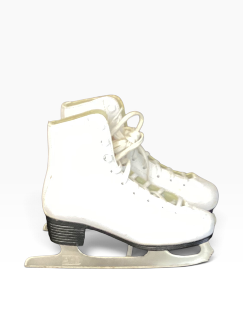 Vist Large View of Product Image Which is Used American Athletic FIGURE SKATE Girls Figure Skate White Junior 06