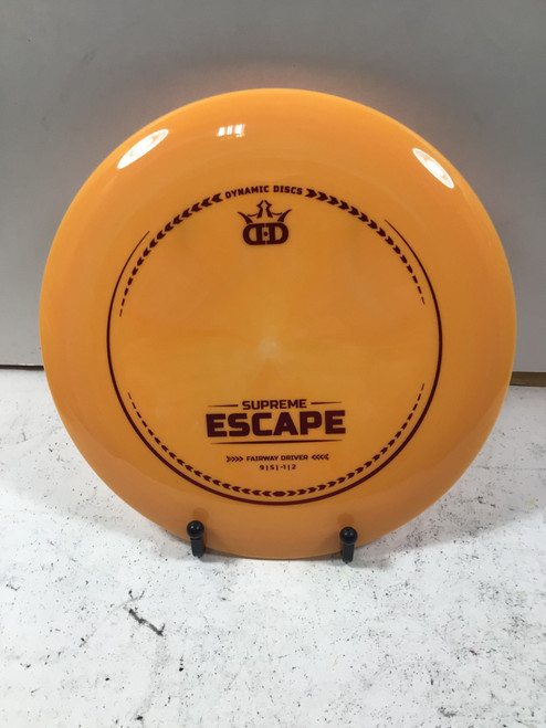 Vist Large View of Product Image Which is Used Dynamic Discs SUPREME ESCAPE Disc Golf Driver Orange 174g