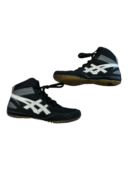 Vist Large View of Product Image Which is Used Asics MATFLEX Wrestling Shoes Black Junior 04.5