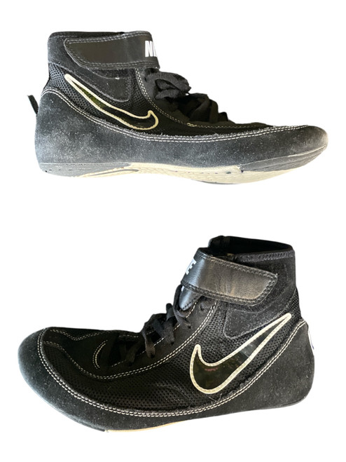 Vist Large View of Product Image Which is Used Nike Wrestling Shoes Black Junior 06