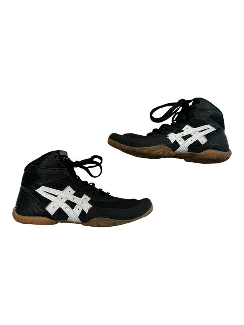Vist Large View of Product Image Which is Used Asics Wrestling Shoes Black Youth 13.0