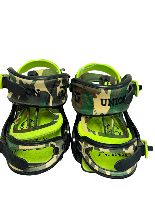 Vist Large View of Product Image Which is Used Union Flite-Pro Mens Snowboard Bindings Camouflage XL