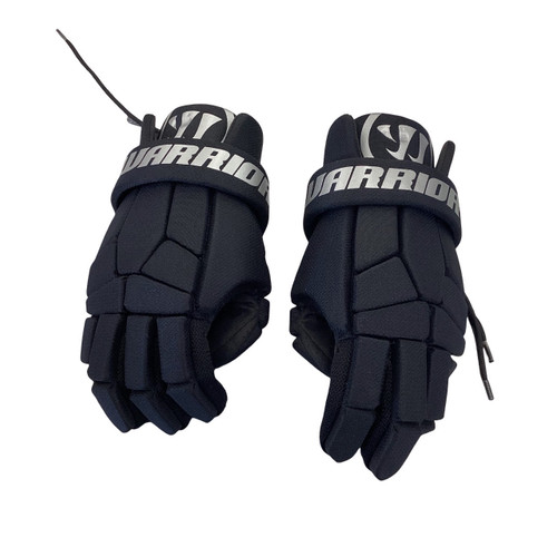 Vist Large View of Product Image Which is Used Warrior BURN NEXT Lacrosse Gloves Junior Black 10"