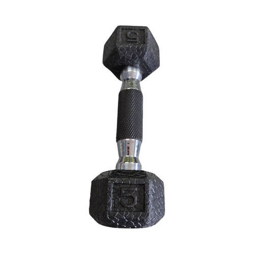 Vist Large View of Product Image Which is Used Fitness Gear 5 LB HEX DUMBBELL Hex Dumbbell (Each) 5 lb