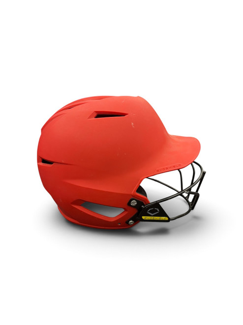 Vist Large View of Product Image Which is Used Evoshield EVOSHIELD Batting Helmet w/Mask Red MD