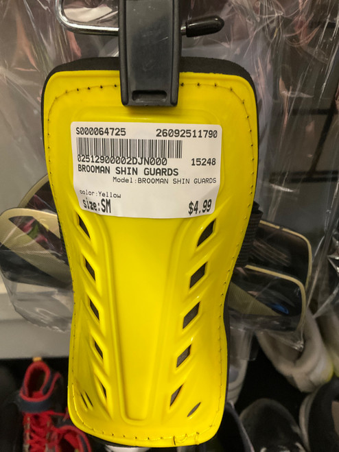 Vist Large View of Product Image Which is Used BROOMAN SHIN GUARDS Soccer Shin Guards Youth Yellow SM