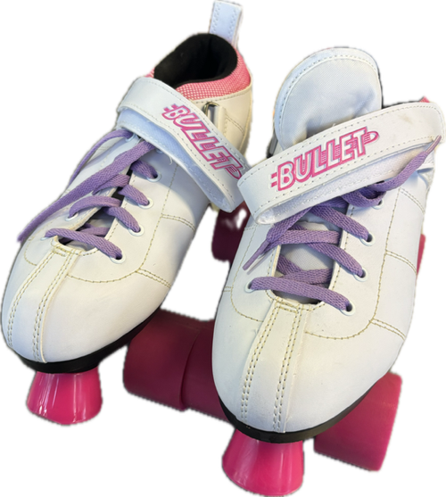 Vist Large View of Product Image Which is Used Chicago CHICAGO BULLET Senior Rec Fitness Skates White Senior 9
