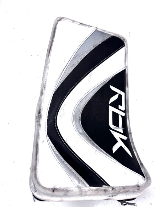 Vist Large View of Product Image Which is Used Reebok 8K SENIOR Senior Goalie Blocker White