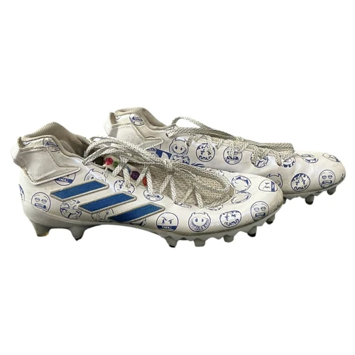 Vist Large View of Product Image Which is Used Adidas Adult FB Cleats White Senior 10