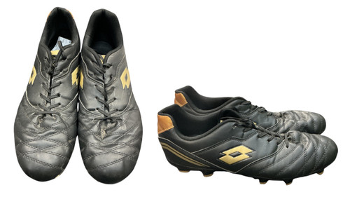 Vist Large View of Product Image Which is Used Lotto SOCCER CLEATS Soccer Cleats Black Senior 10