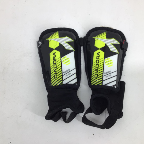 Vist Large View of Product Image Which is Used Diadora Soccer Shin Guards Youth Yellow LG