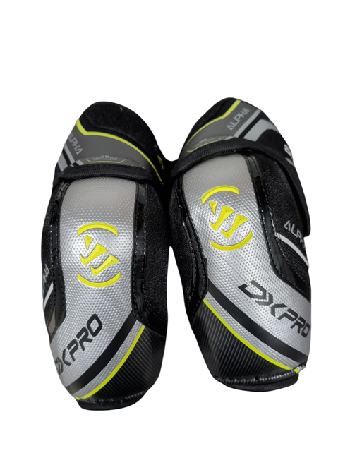 Vist Large View of Product Image Which is Used Warrior DX PRO Senior Hockey Elbow Pads XS