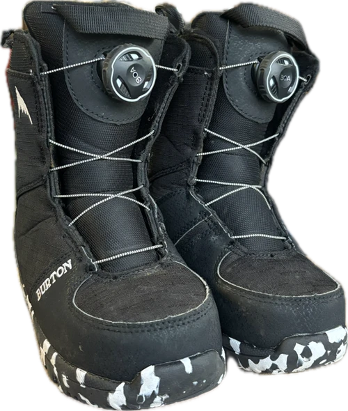 Vist Large View of Product Image Which is Used Burton GROM BOA Boys Snowboard Boots Black Junior 02