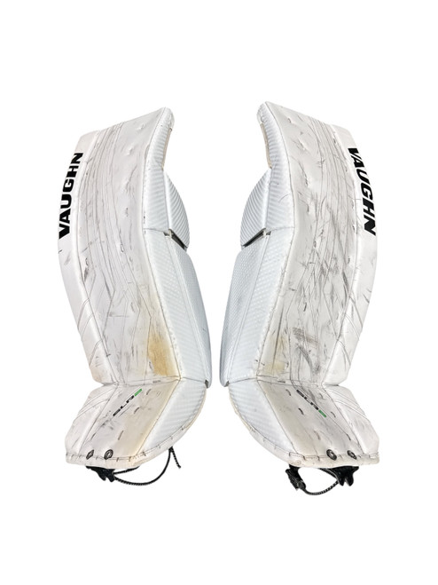 Vist Large View of Product Image Which is Used Vaughn VENTUS SLR2 33 +2 Goalie Leg Pads Senior White 33"