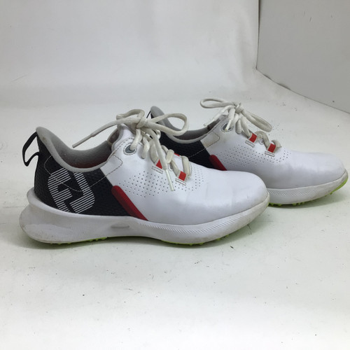 Vist Large View of Product Image Which is Used Foot Joy FUEL JR 2.0 SPIKELESS GOLF SHOE Jr Golf Shoes White Junior 02