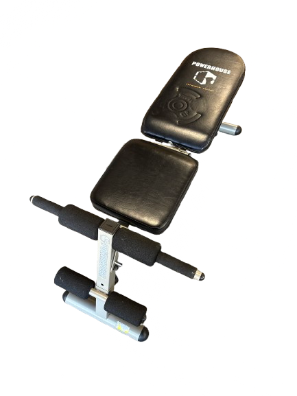 Vist Large View of Product Image Which is Used Powerhouse STRENGTH SERIES ADJ BENCH Flat Bench