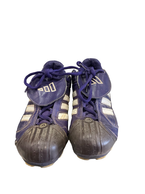 Vist Large View of Product Image Which is Adidas, CLEATS, BB/SB, Cleats, Purple, Senior, 7.5