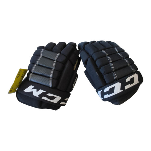 Vist Large View of Product Image Which is Used CCM GLOVES Junior Gloves Black 9"