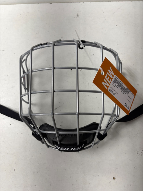 Vist Large View of Product Image Which is Used Bauer X Hockey Wire Mask Silver LG