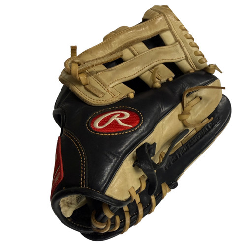 Vist Large View of Product Image Which is Used Rawlings GGE12HBCPT BB/SB Glove RH Throw Tan 12"