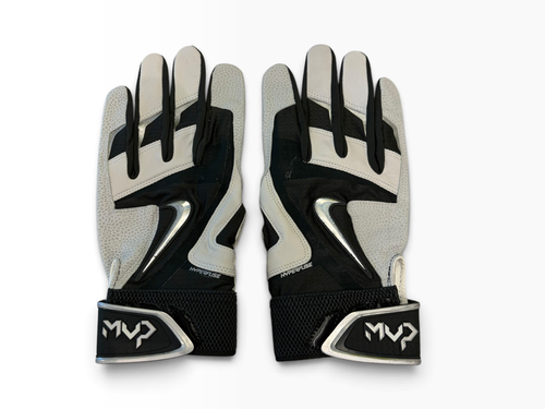 Vist Large View of Product Image Which is Used Nike MVP BATTING GLOVES Other Clothing Black And White LG