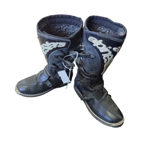 Vist Large View of Product Image Which is Used Alpine Stars NO STOP TRIALS MOTO BOOTS Mens Boots Black Senior 10