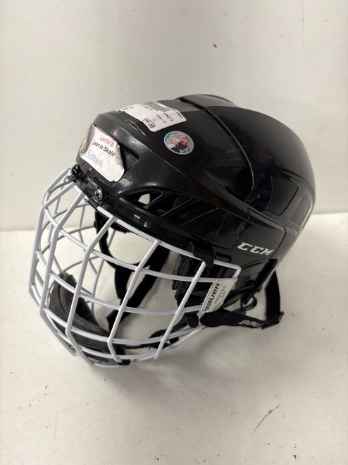 Vist Large View of Product Image Which is Used CCM XT Helmet Cage Combo Black SM