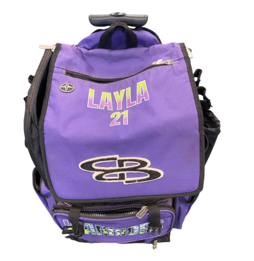 Vist Large View of Product Image Which is Used BoomBah PURPLE WHEEL BAG BB/SB Player Wheeled Bag Purple