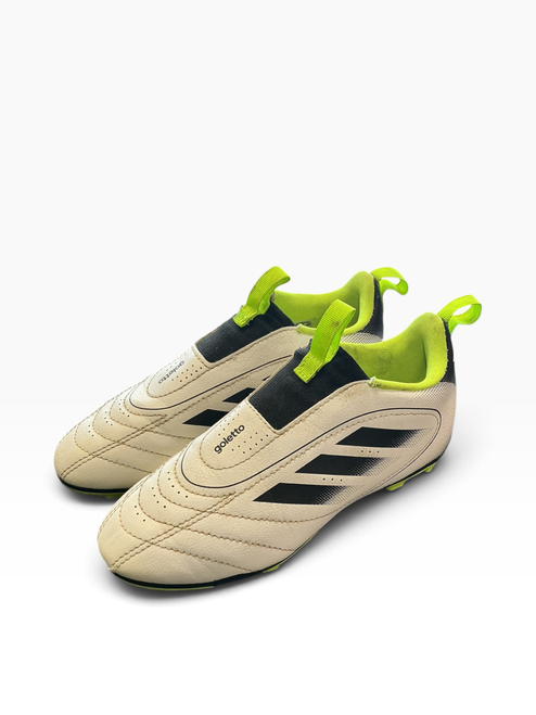 Vist Large View of Product Image Which is Used Adidas Soccer Cleats White Junior 01